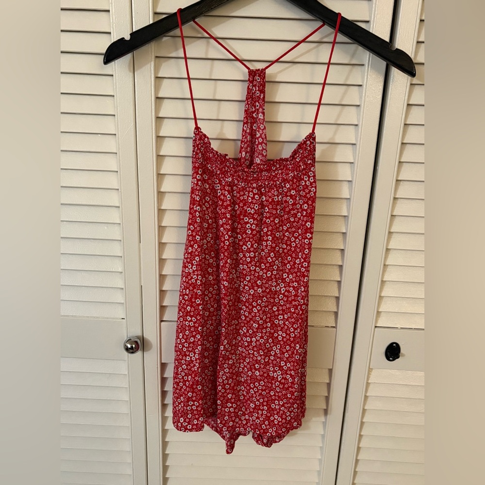 No Boundaries Red Floral Dress